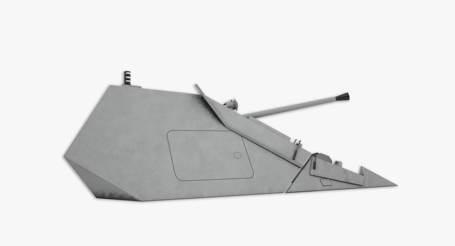 Bofors stealth 57mm 3D model 3D model_1