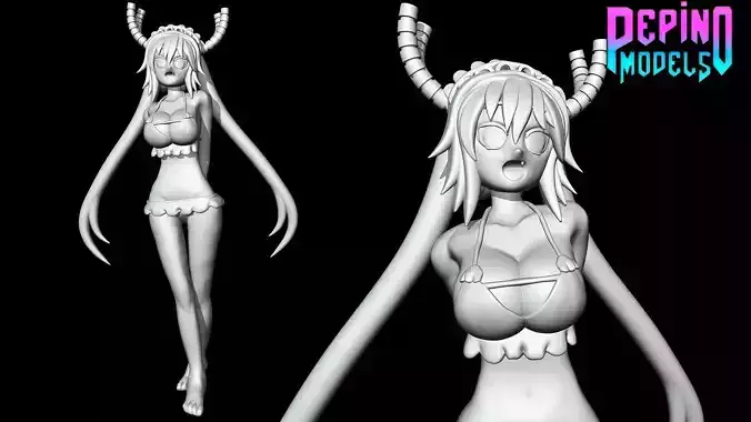 Bikini Tohru -Kobayashi-san Chi no Maid Dragon - 62mm scale mini