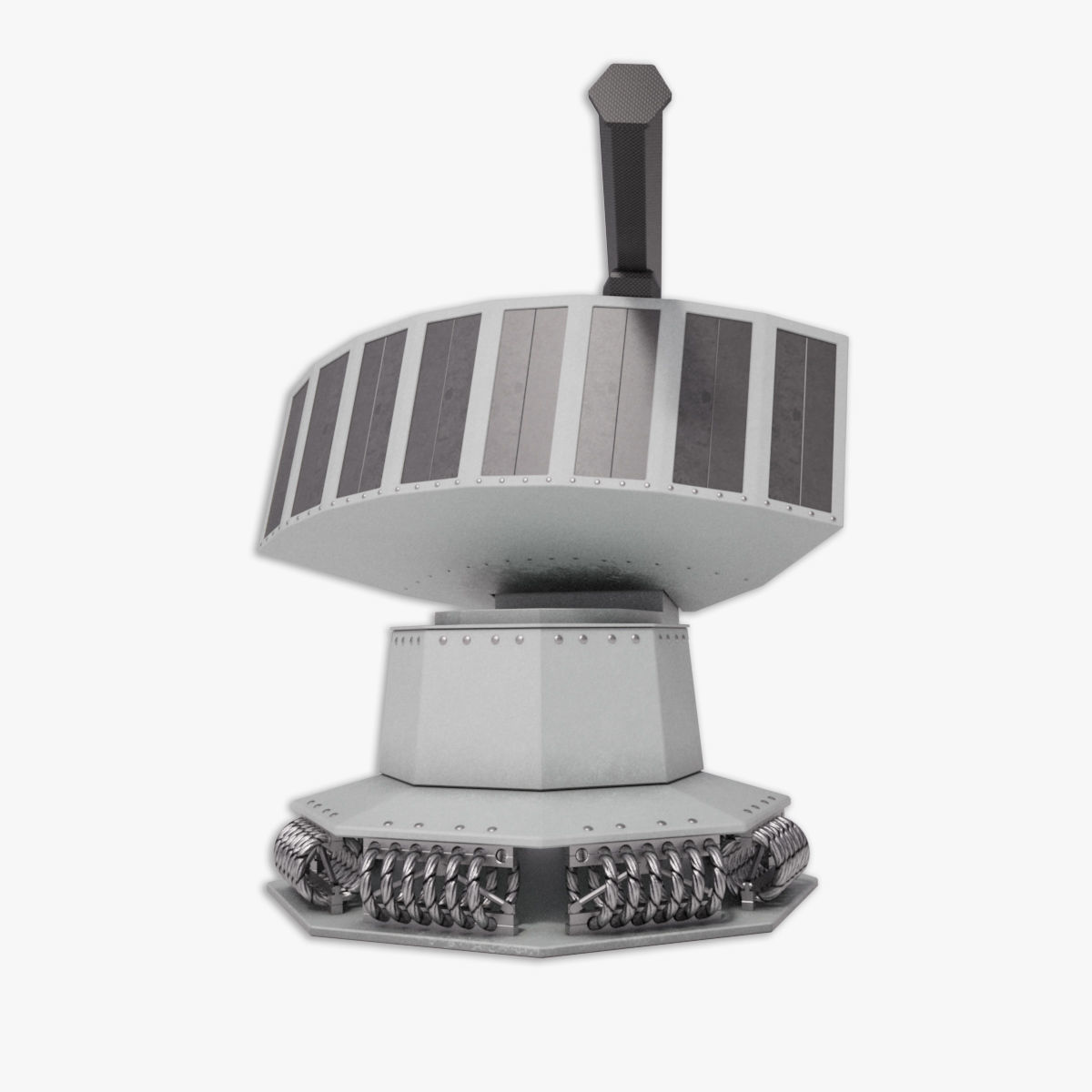 Rheinmetall Chaff decoy launcher 3D model_11