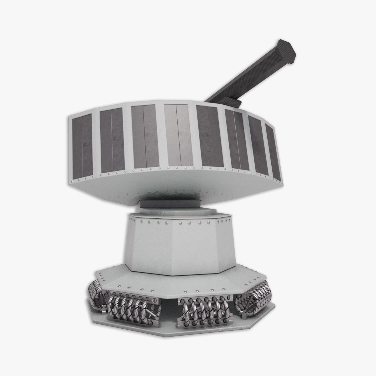 Rheinmetall Chaff decoy launcher 3D model_1