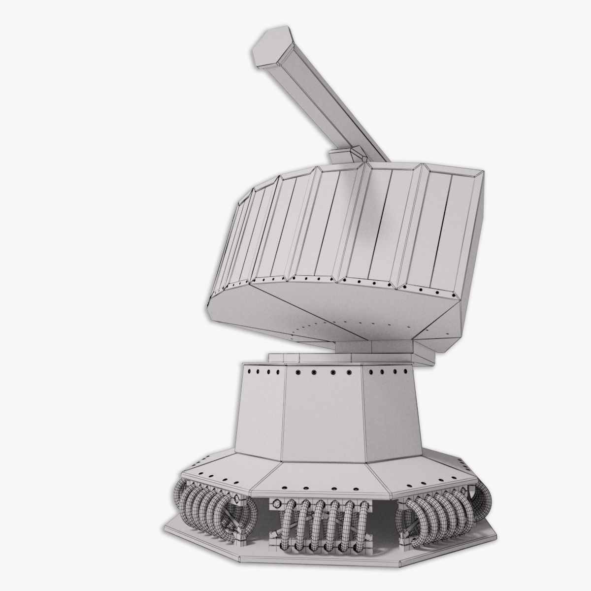 Rheinmetall Chaff decoy launcher 3D model_23