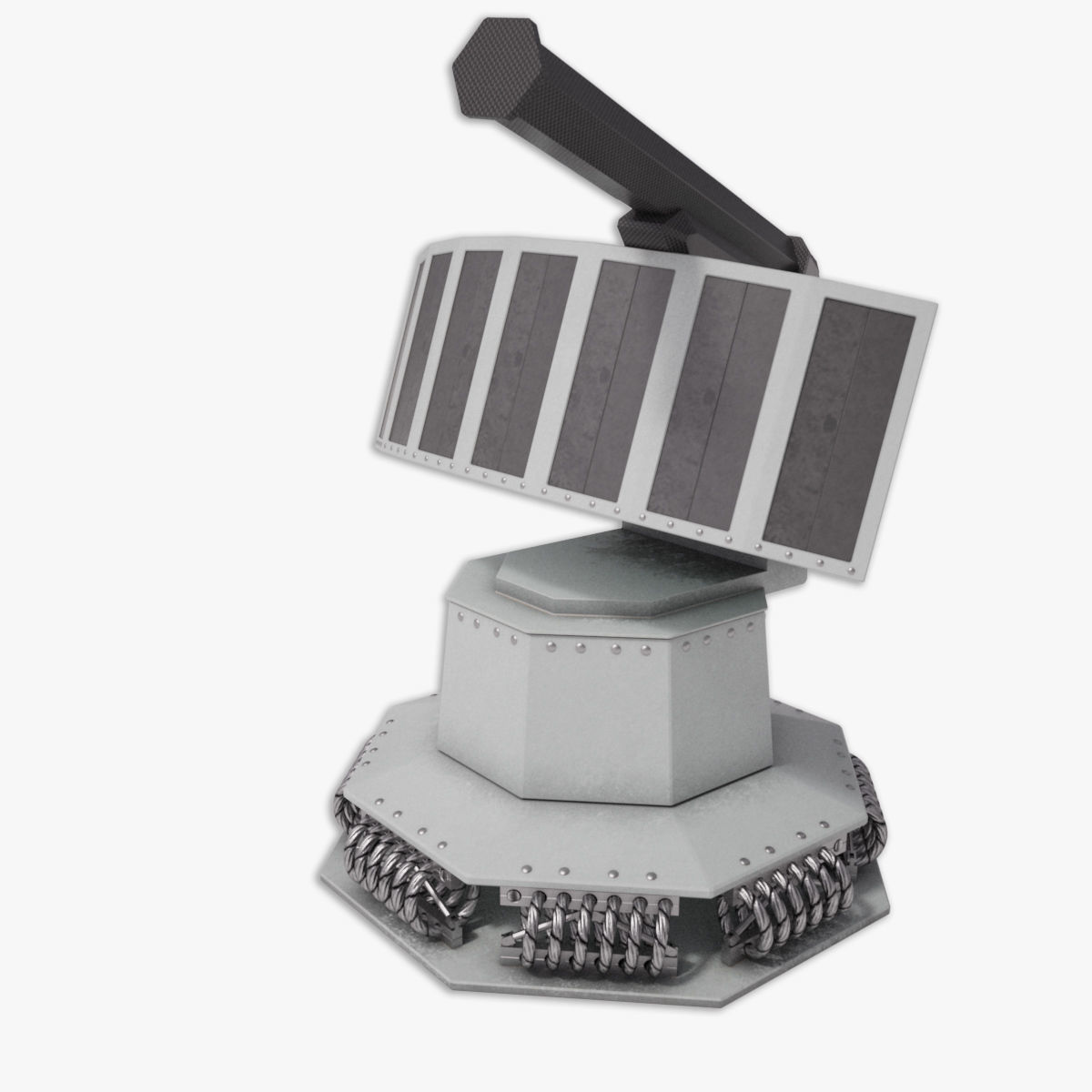 Rheinmetall Chaff decoy launcher 3D model_9