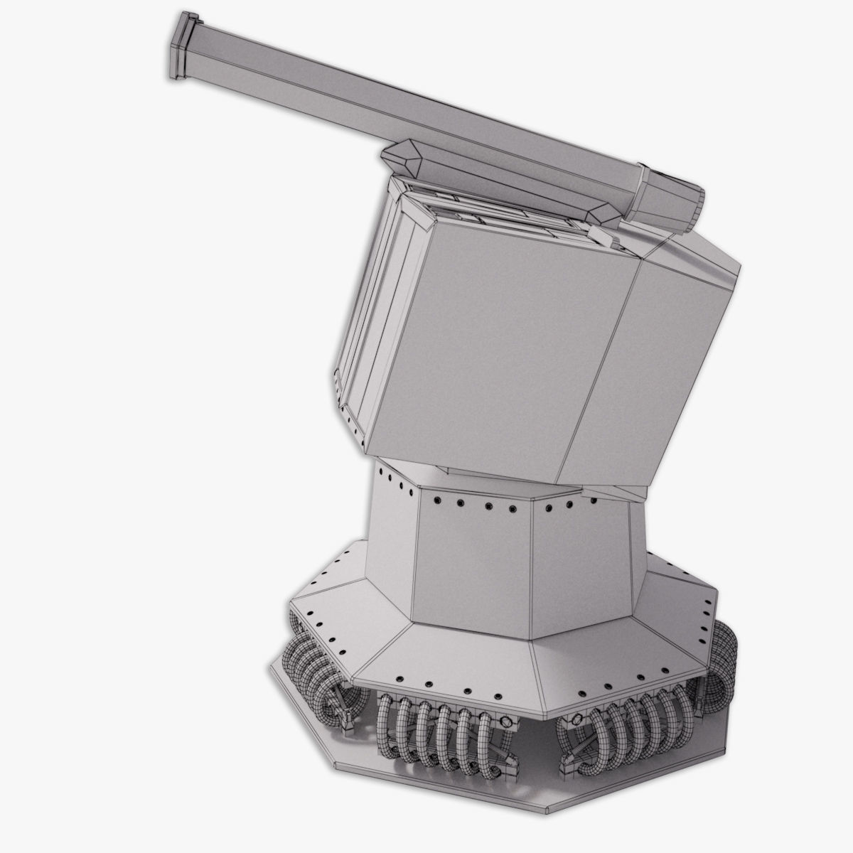 Rheinmetall Chaff decoy launcher 3D model_20