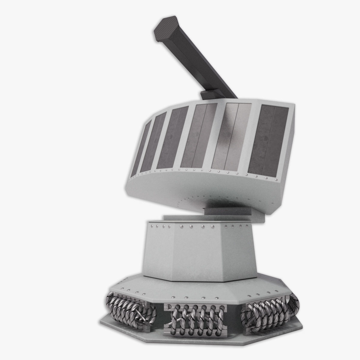 Rheinmetall Chaff decoy launcher 3D model_10