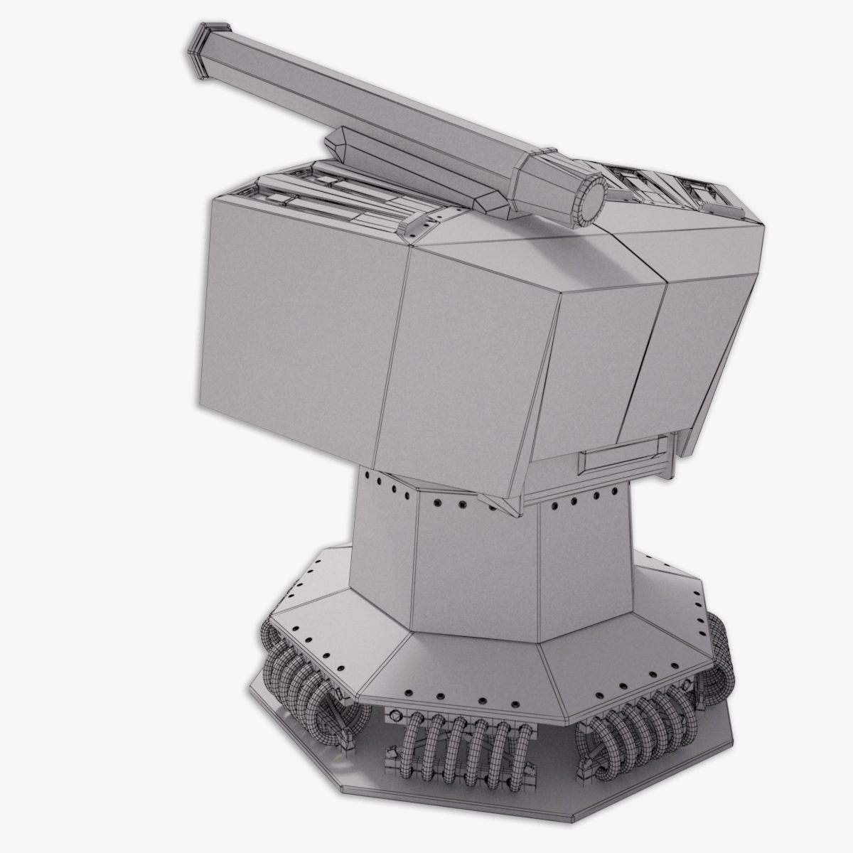 Rheinmetall Chaff decoy launcher 3D model_19