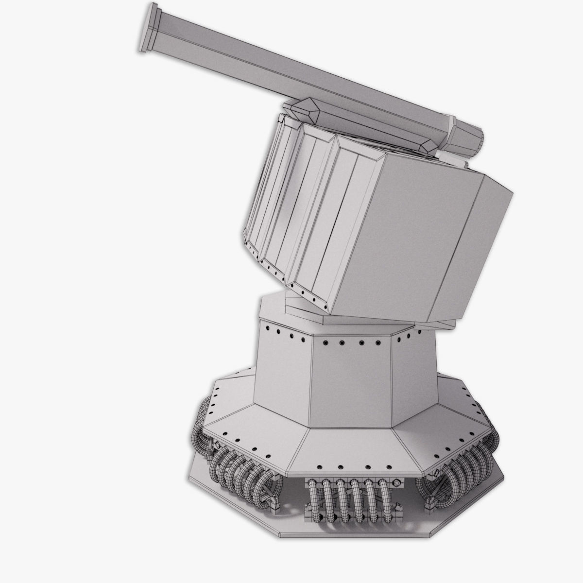 Rheinmetall Chaff decoy launcher 3D model_21