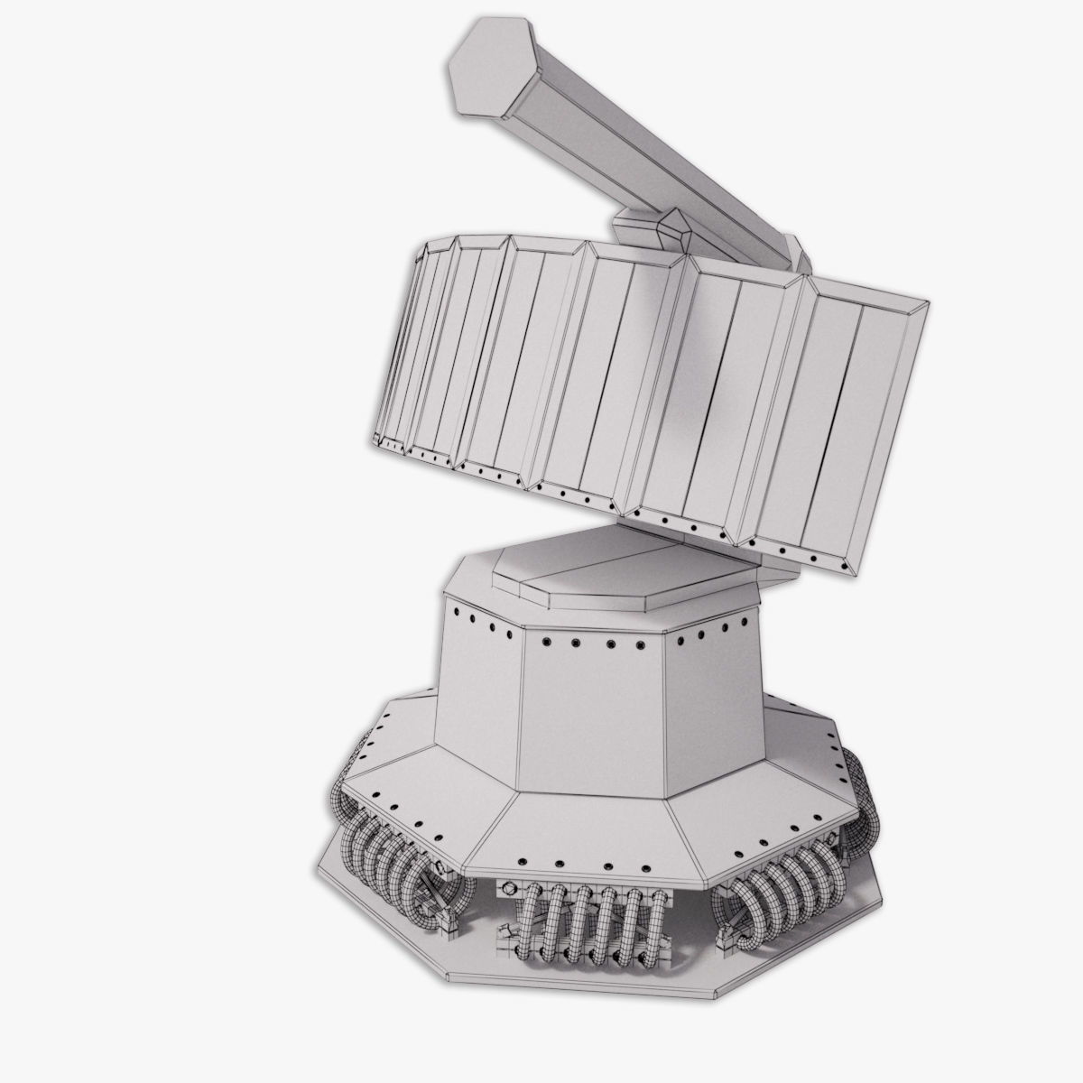 Rheinmetall Chaff decoy launcher 3D model_22