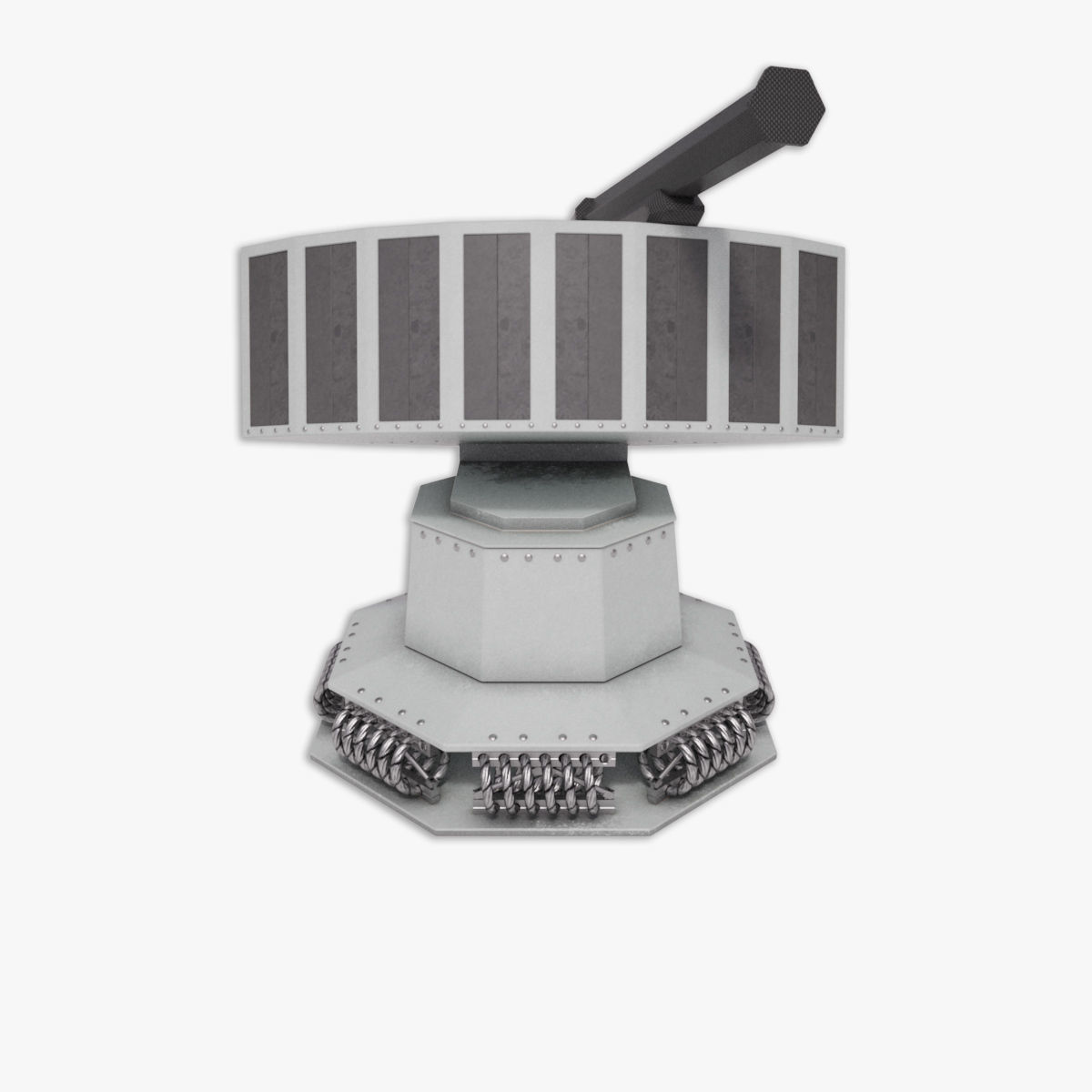 Rheinmetall Chaff decoy launcher 3D model_12