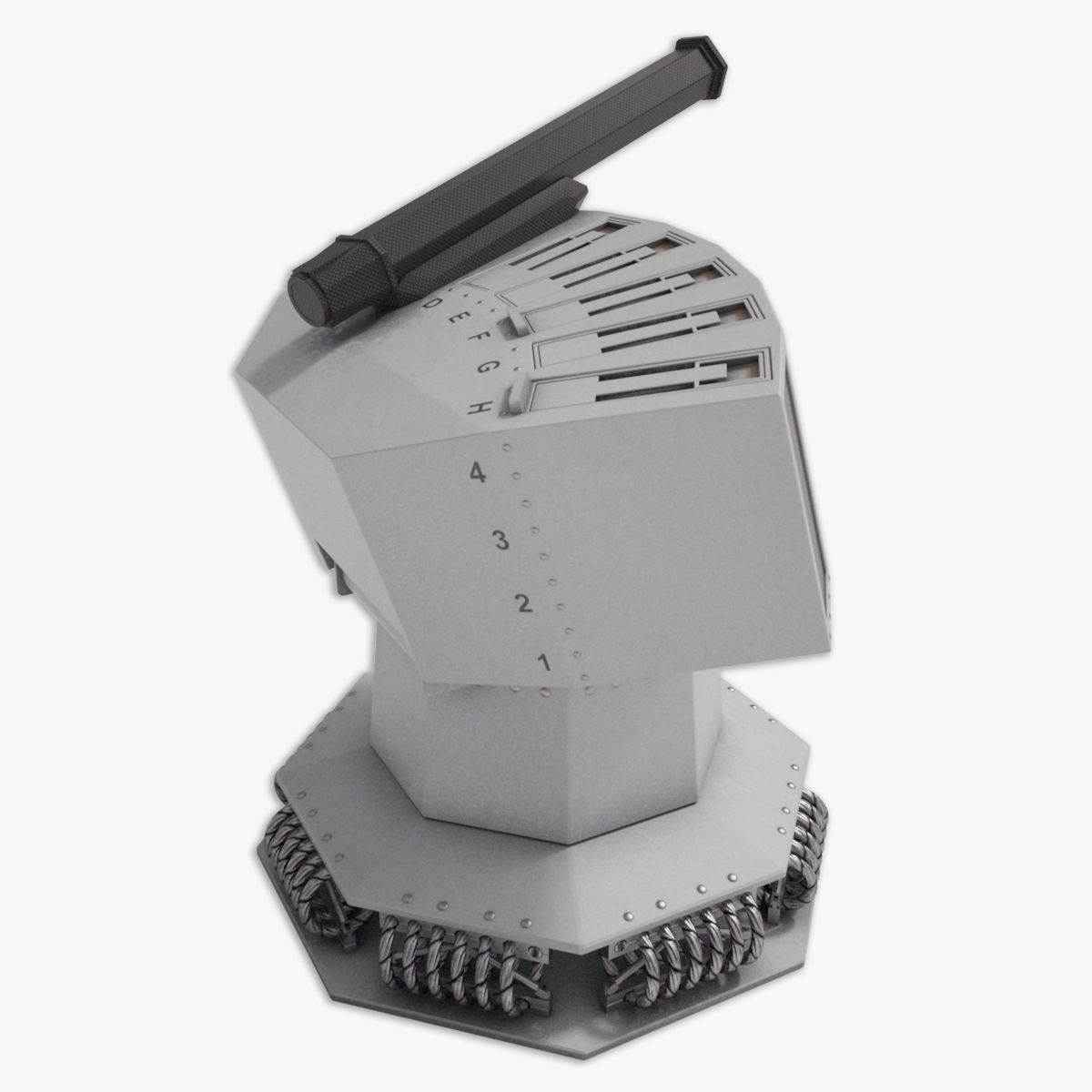 Rheinmetall Chaff decoy launcher 3D model_3