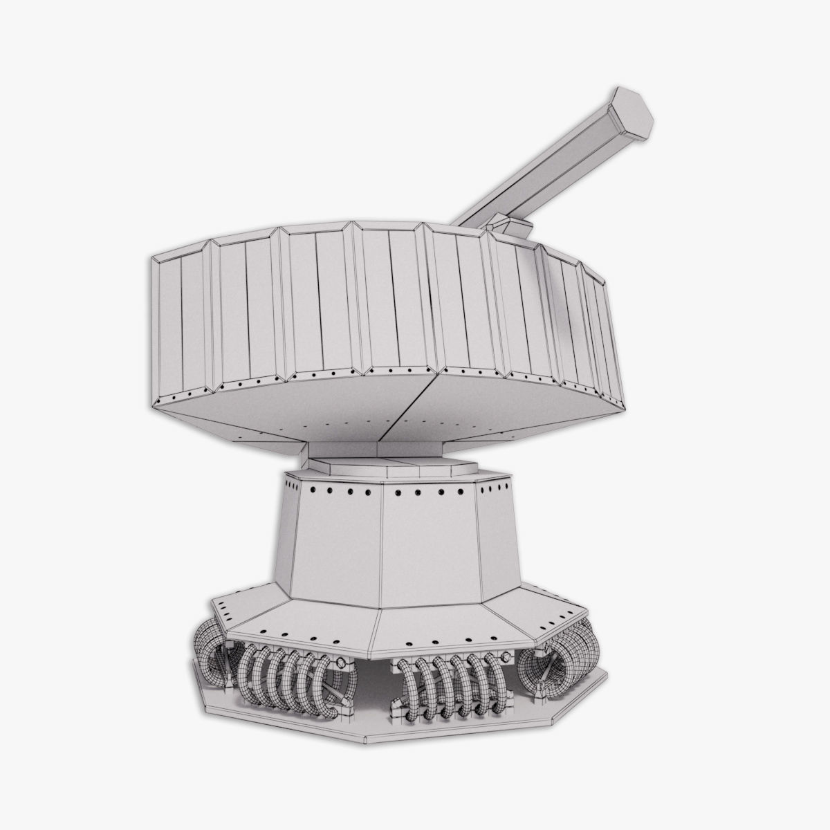 Rheinmetall Chaff decoy launcher 3D model_14