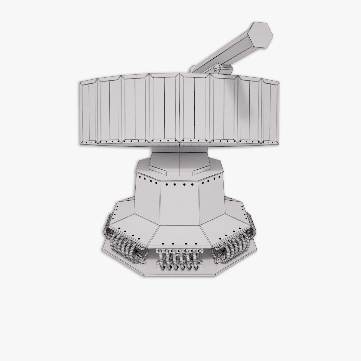 Rheinmetall Chaff decoy launcher 3D model_25