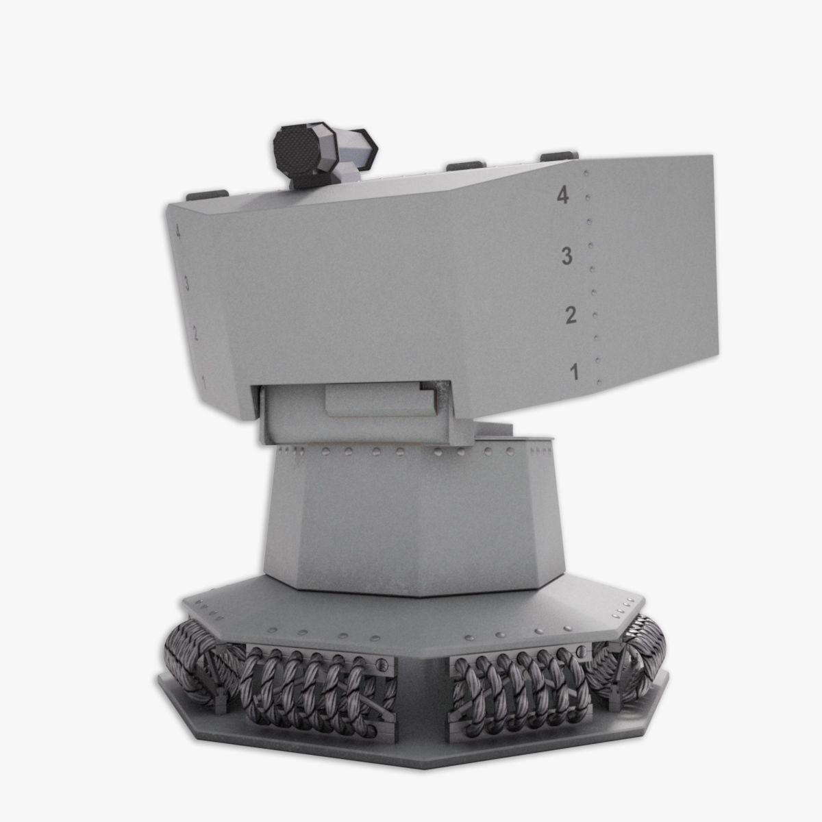 Rheinmetall Chaff decoy launcher 3D model_5