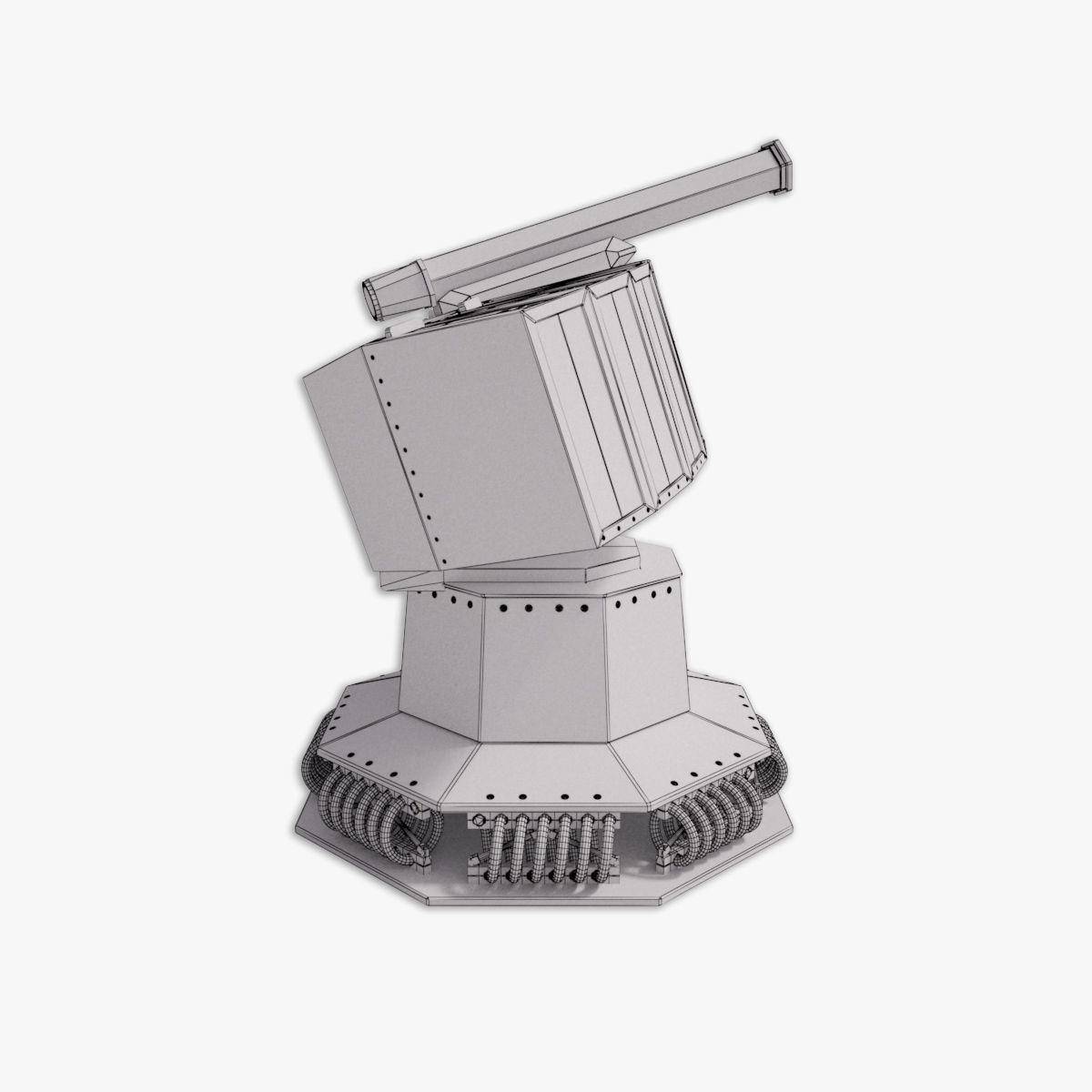 Rheinmetall Chaff decoy launcher 3D model_15