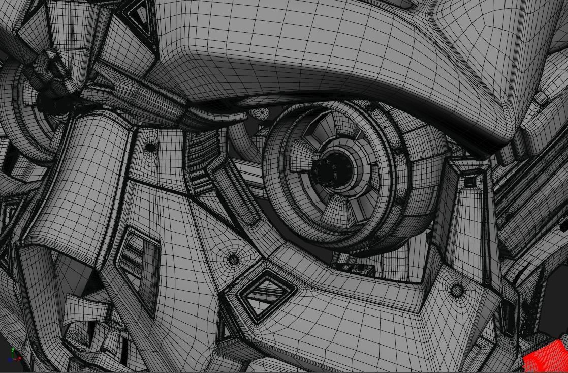 3D Robot Skull 3D model_7