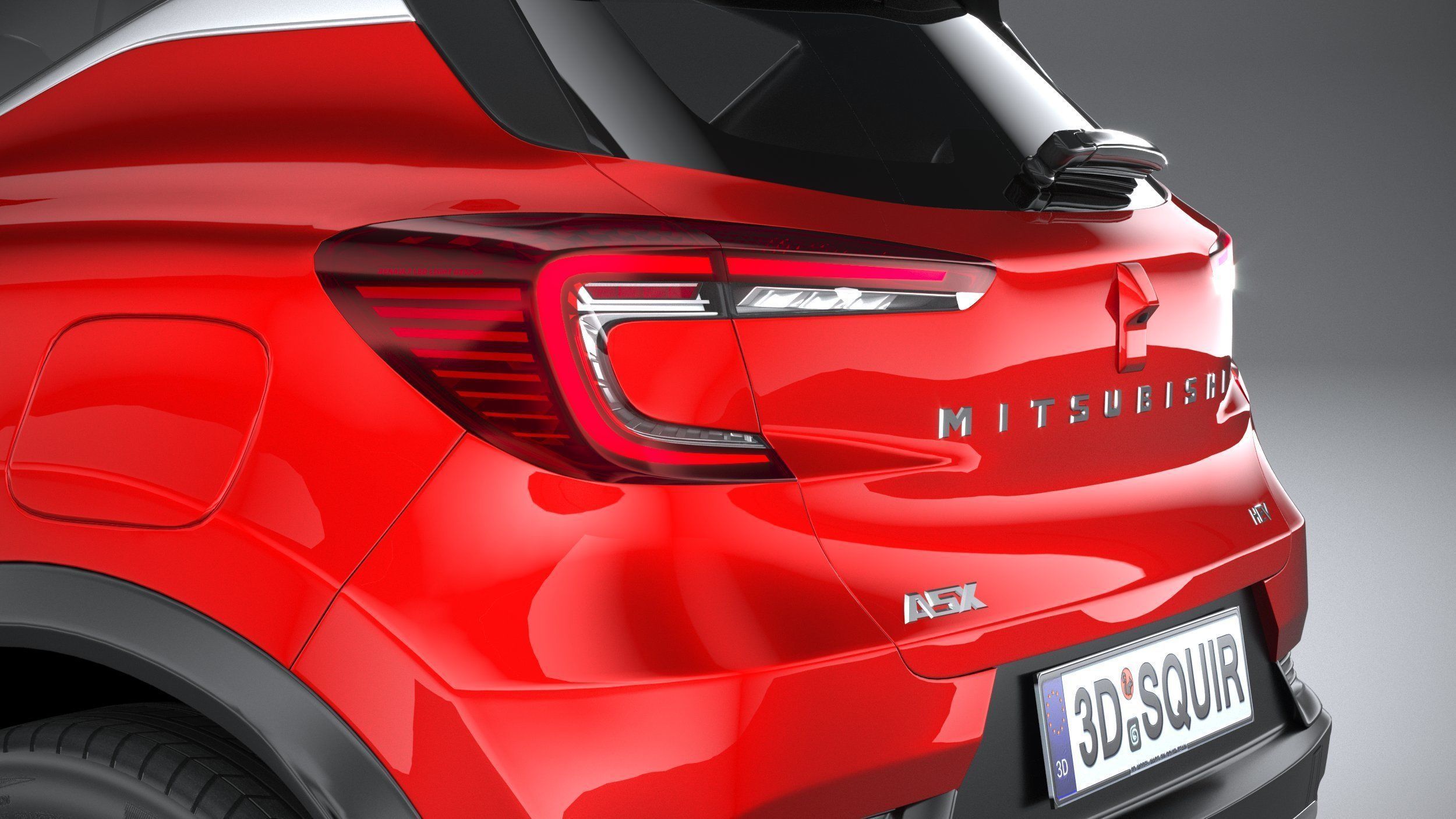 Mitsubishi ASX 2024 3D model_6