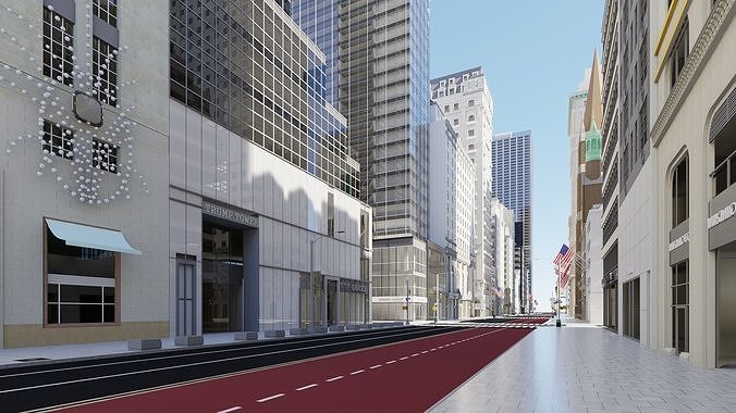 Fifth Avenue 3D model 2