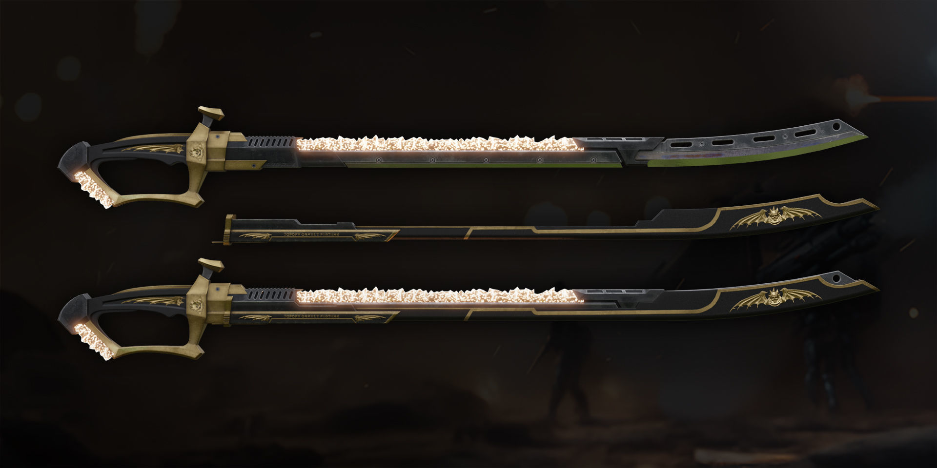 sword sci fi Low-poly 3D model_2