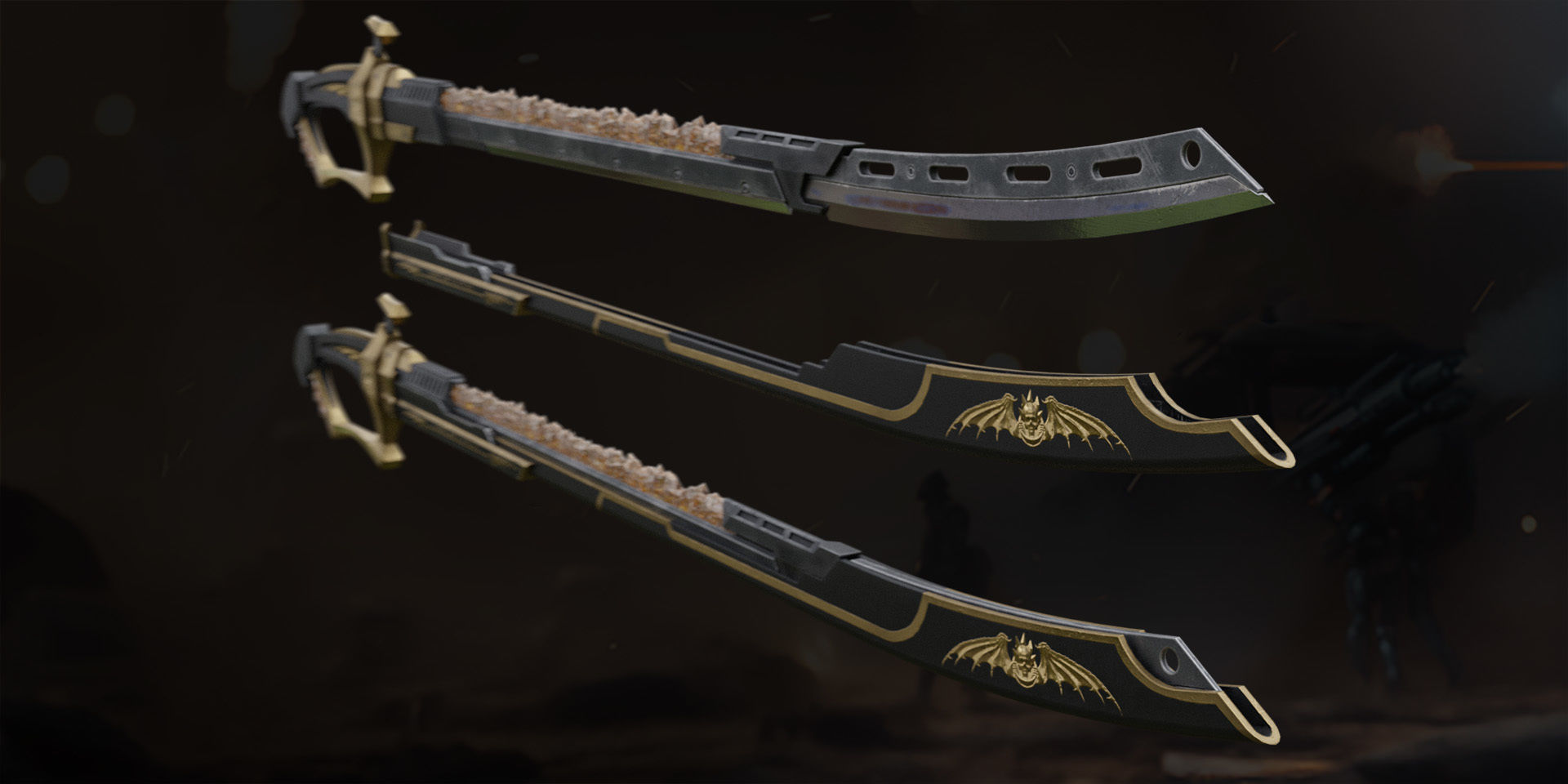 sword sci fi Low-poly 3D model_4