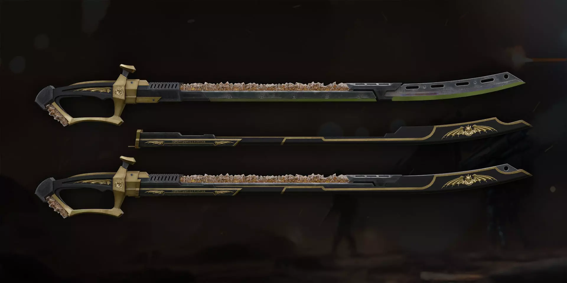 sword sci fi Low-poly 3D model_0