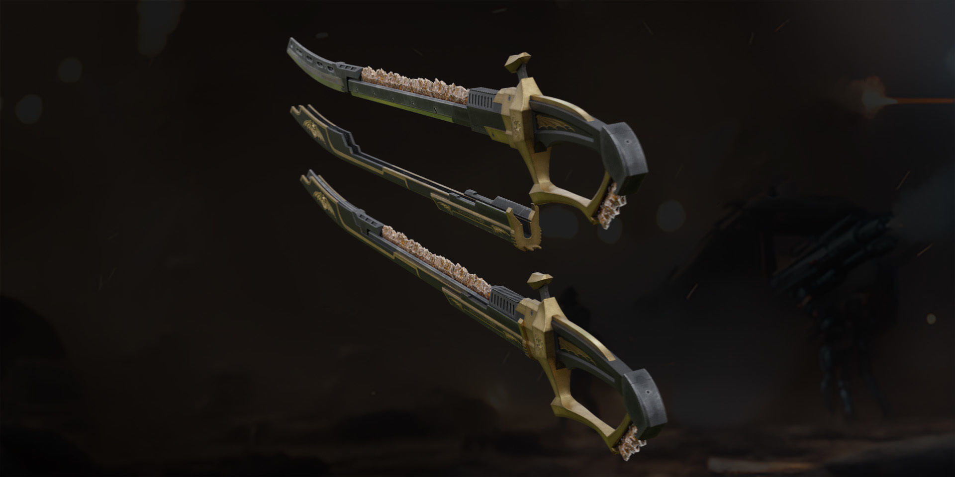 sword sci fi Low-poly 3D model_3