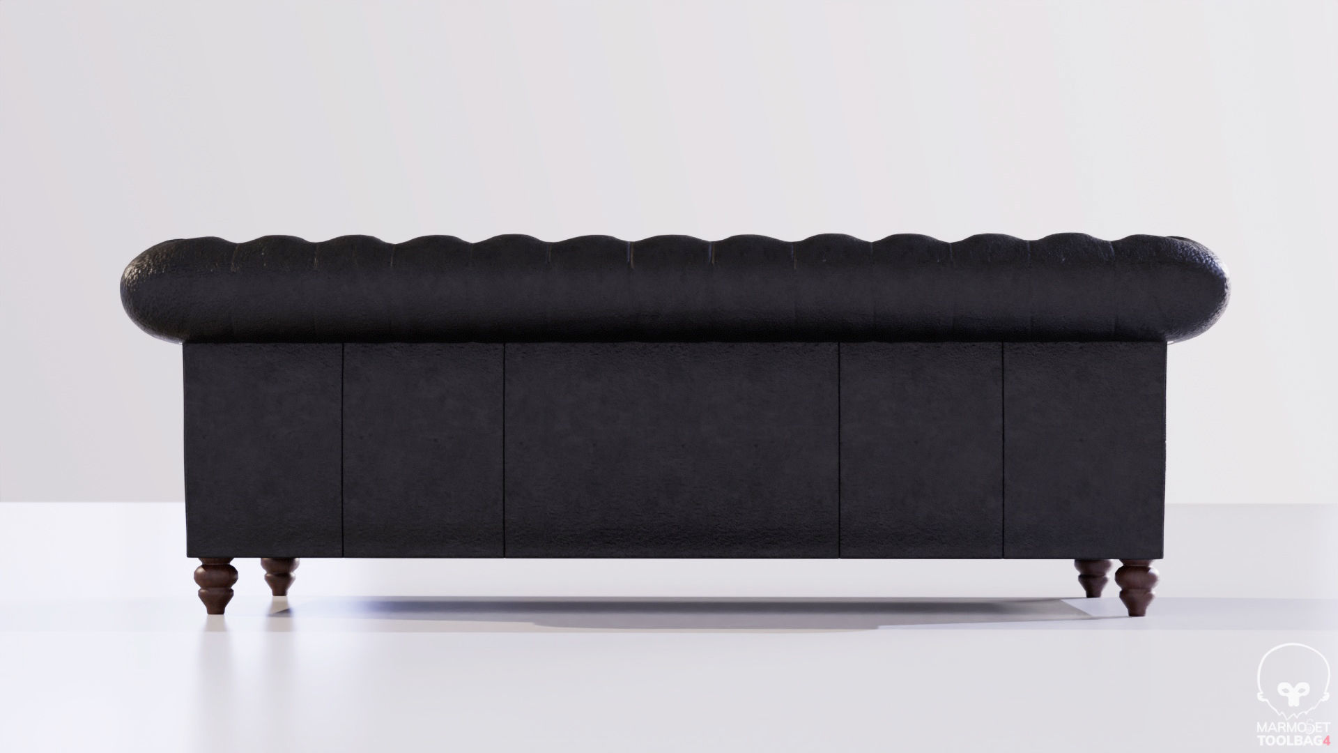 Sofa and table Low-poly 3D model_9