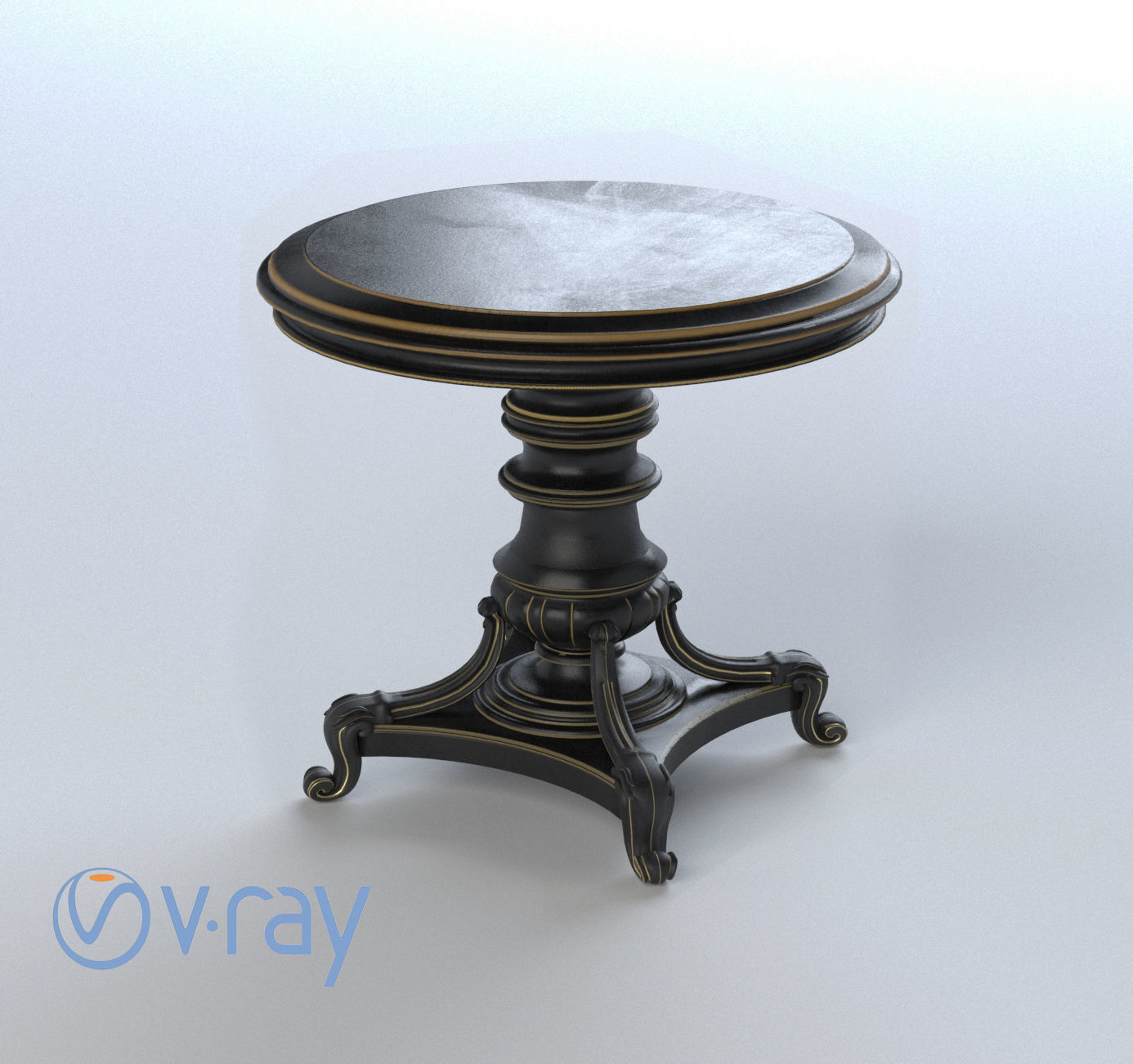 Sofa and table Low-poly 3D model_28