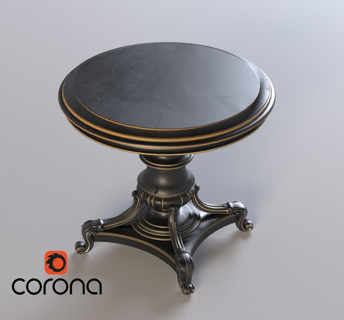 Sofa and table Low-poly 3D model_20