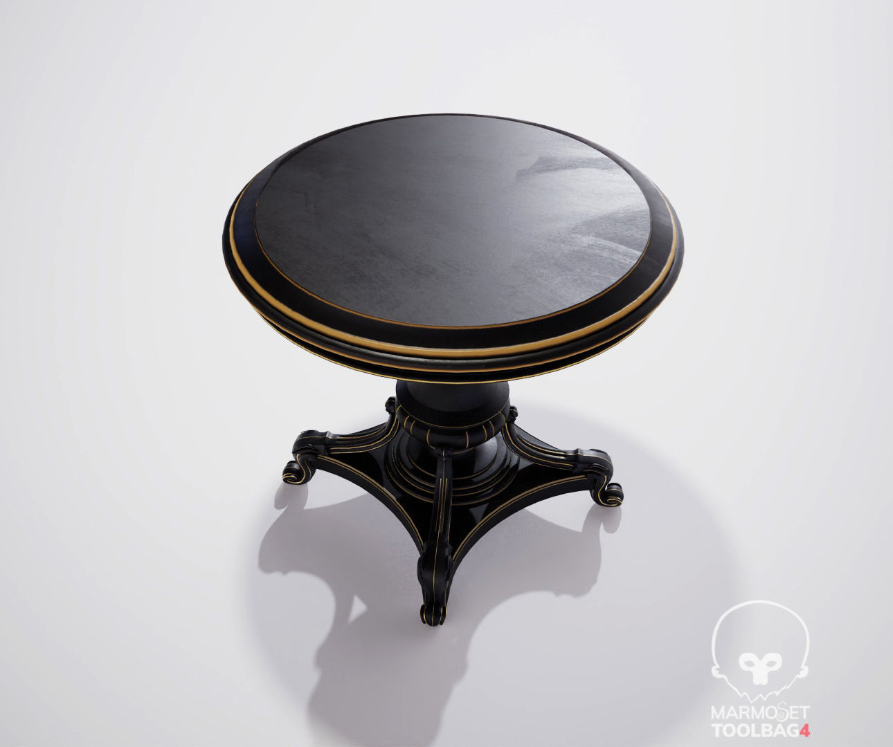 Sofa and table Low-poly 3D model_25