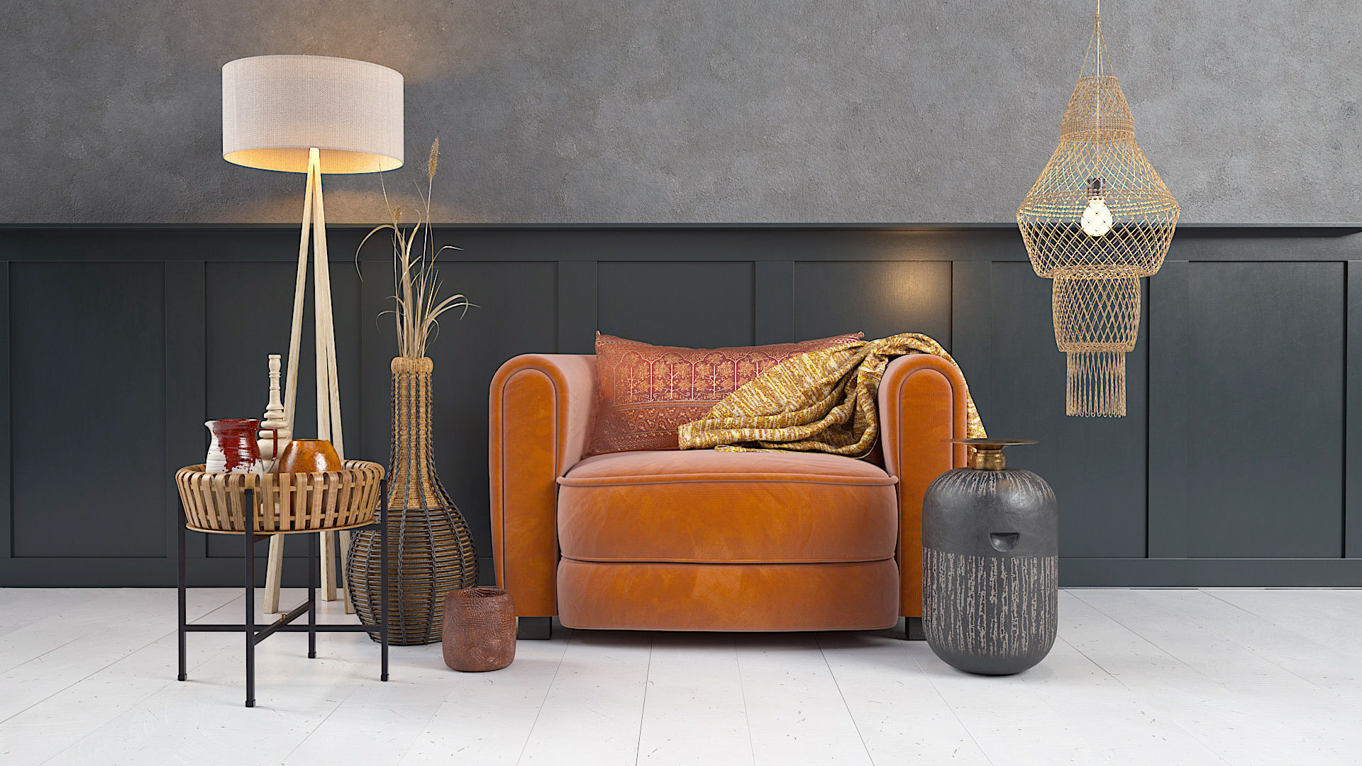 Archmodels vol 272 for c4d - modern furniture sets 3D model_7