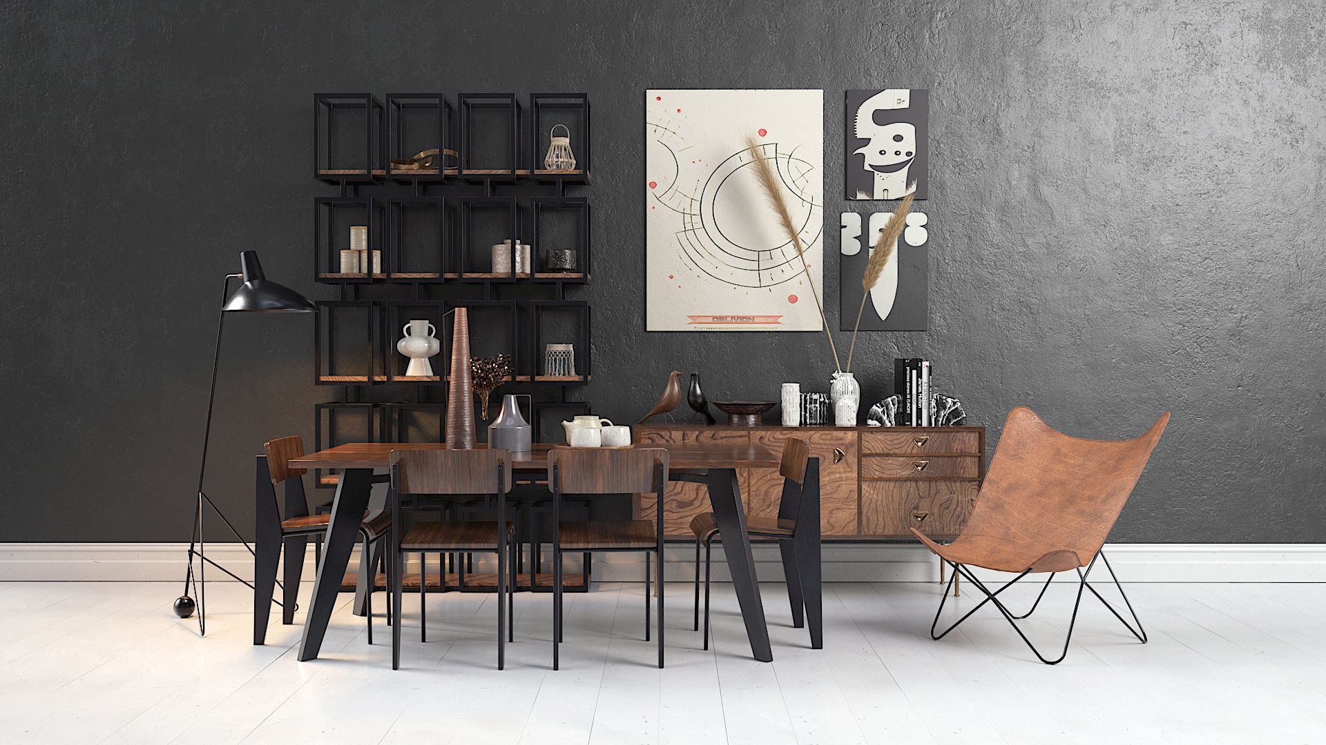 Archmodels vol 272 for c4d - modern furniture sets 3D model_6