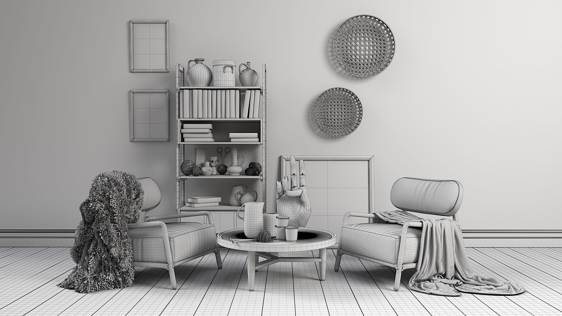 Archmodels vol 272 for c4d - modern furniture sets 3D model_3