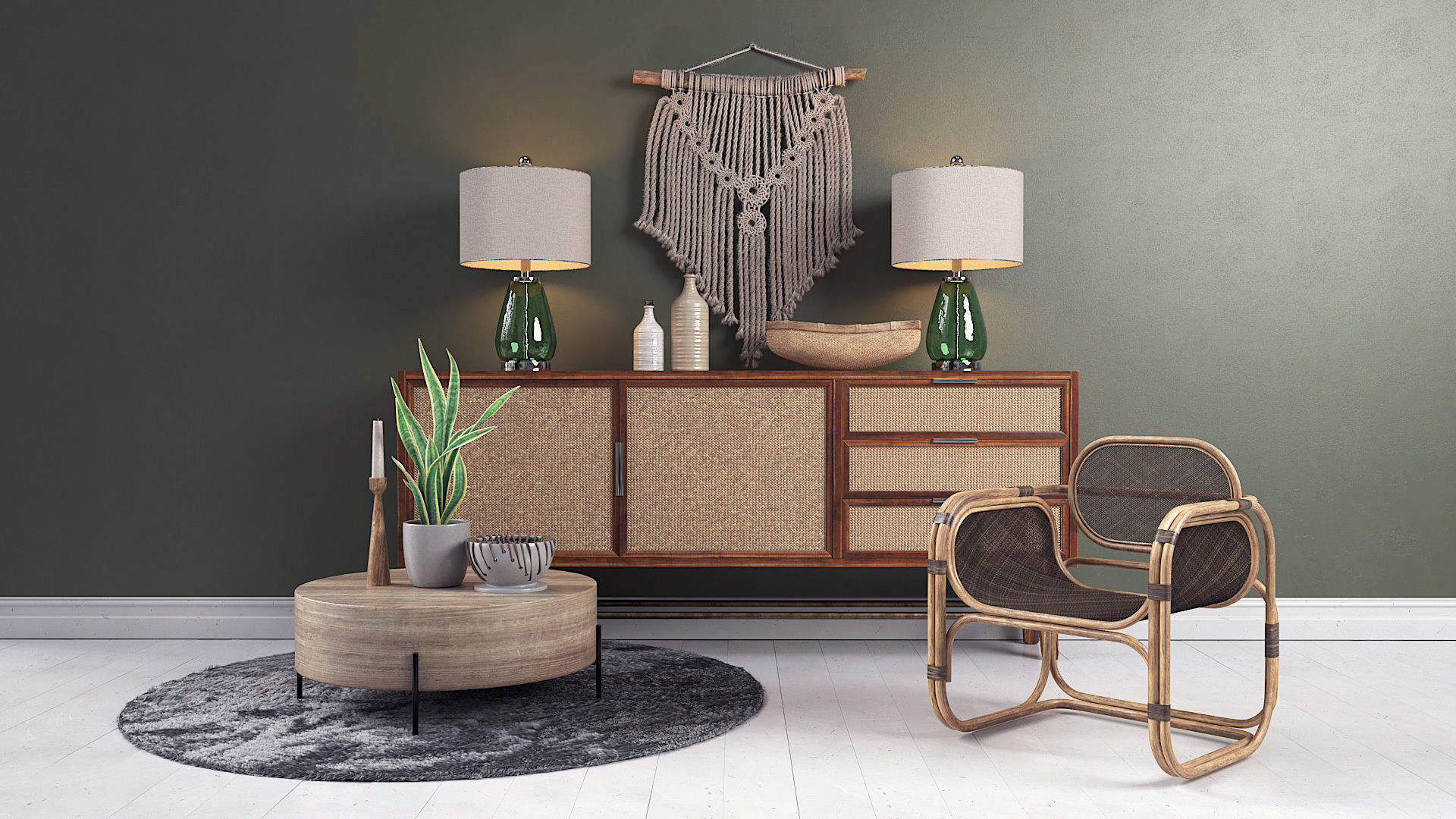 Archmodels vol 272 for c4d - modern furniture sets 3D model_5