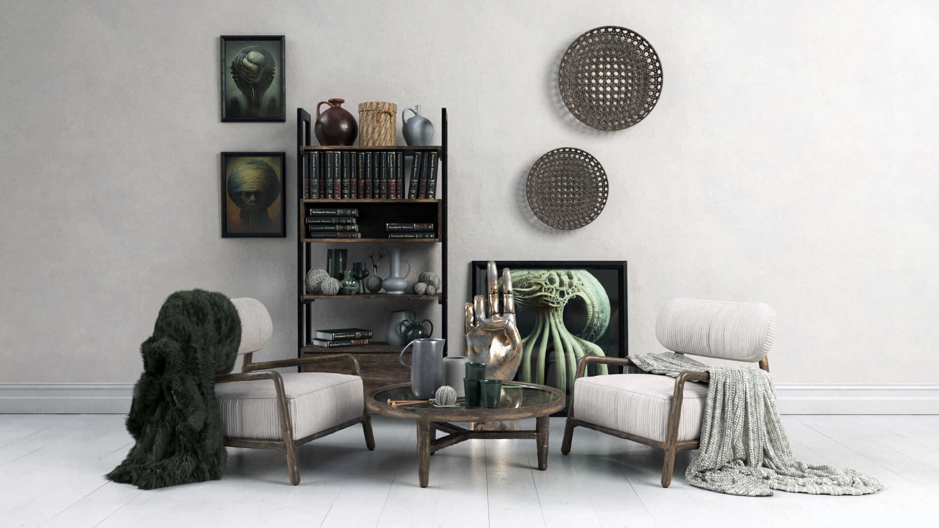 Archmodels vol 272 for c4d - modern furniture sets 3D model_2