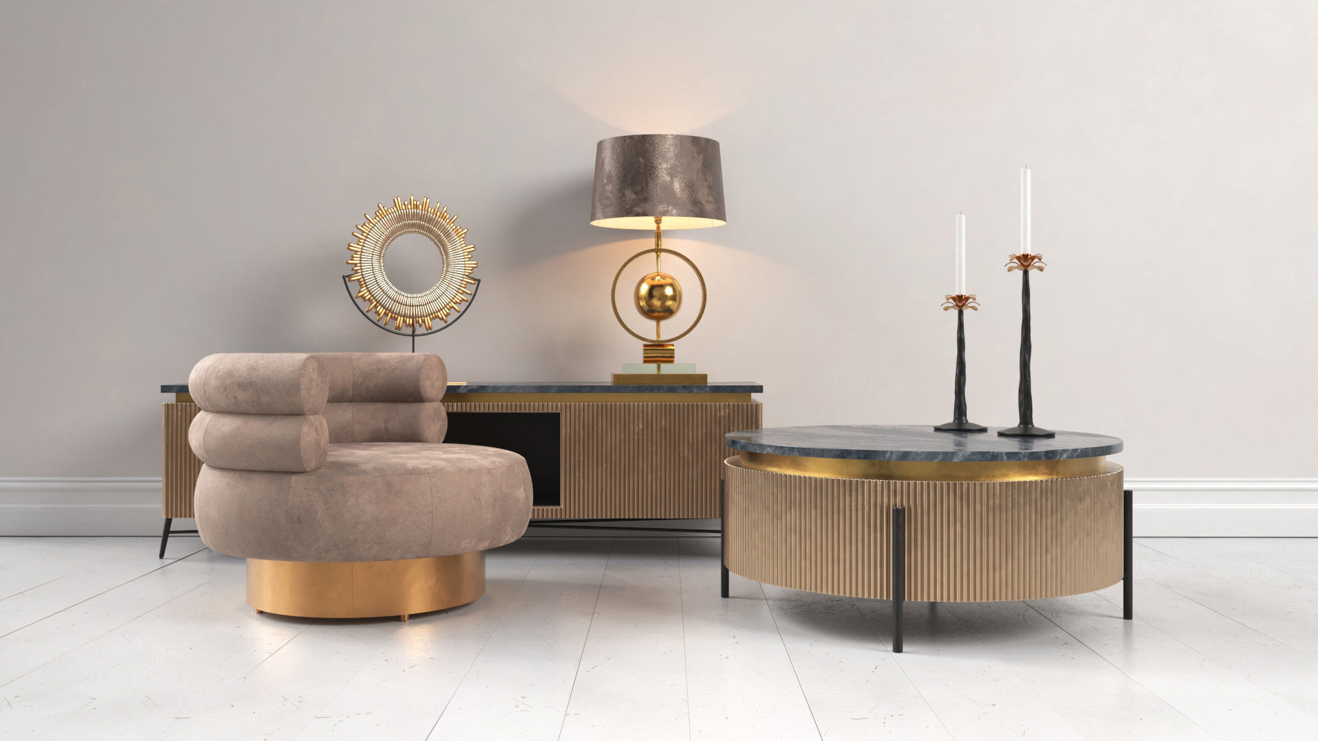 Archmodels vol 272 for c4d - modern furniture sets 3D model_12