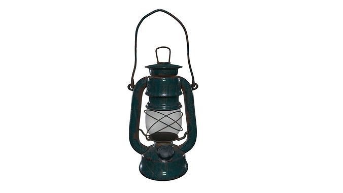 PBR Old Lantern Free 3D model