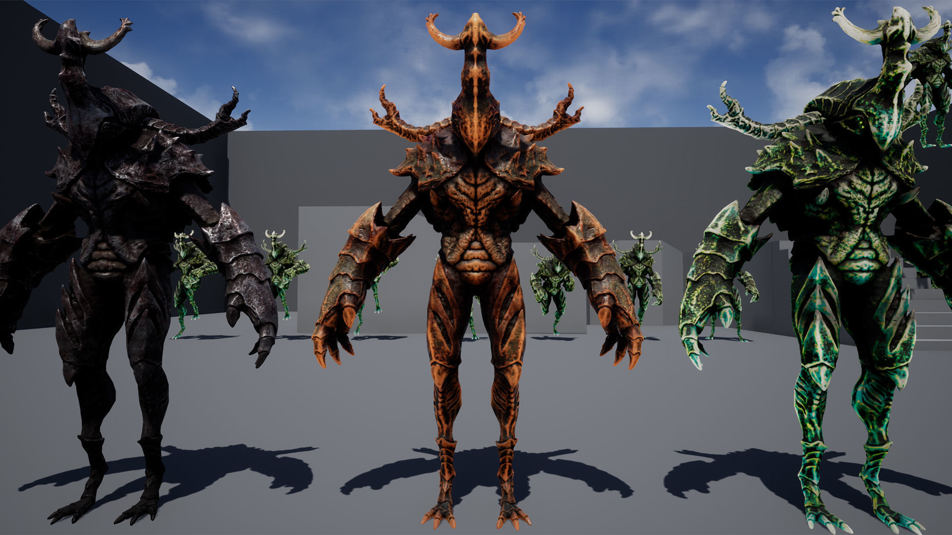 Armored Beetle 02 Low-poly 3D model_15