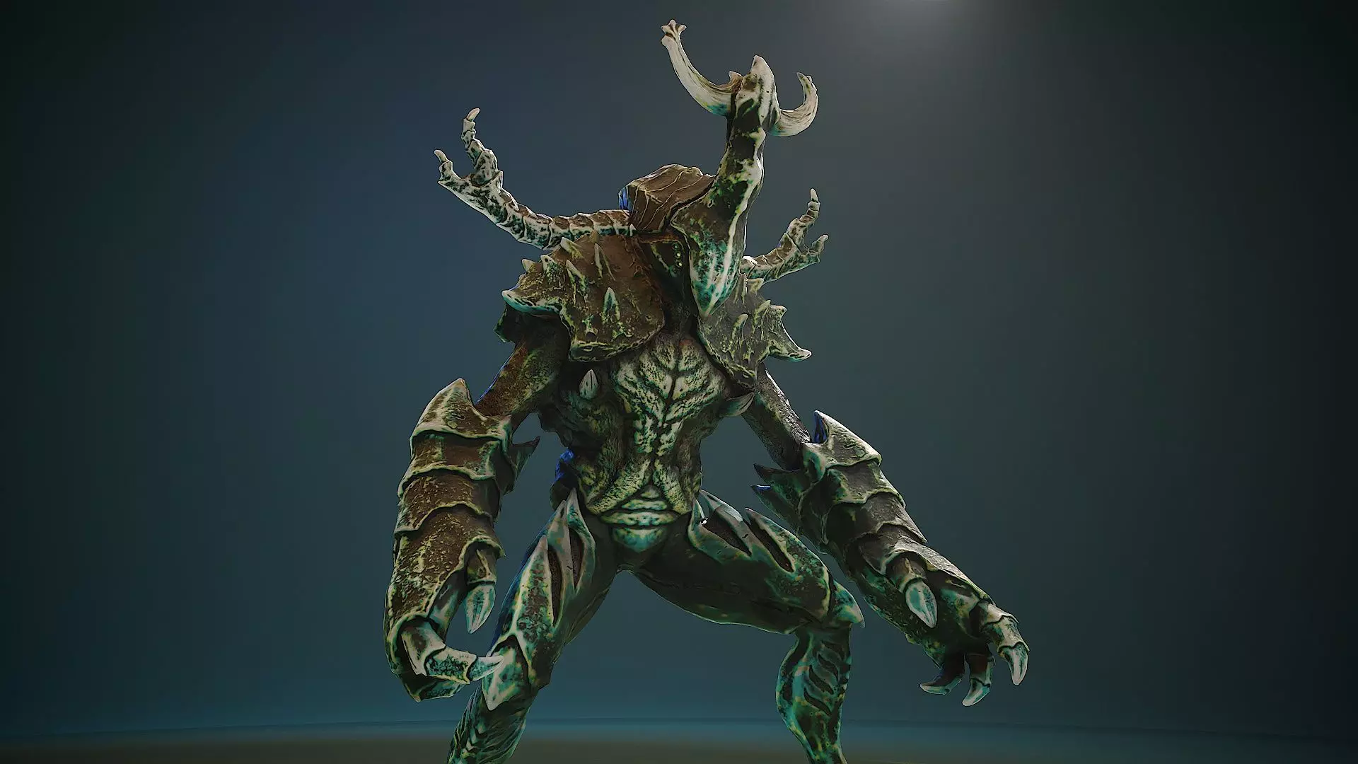 Armored Beetle 02 Low-poly 3D model_0