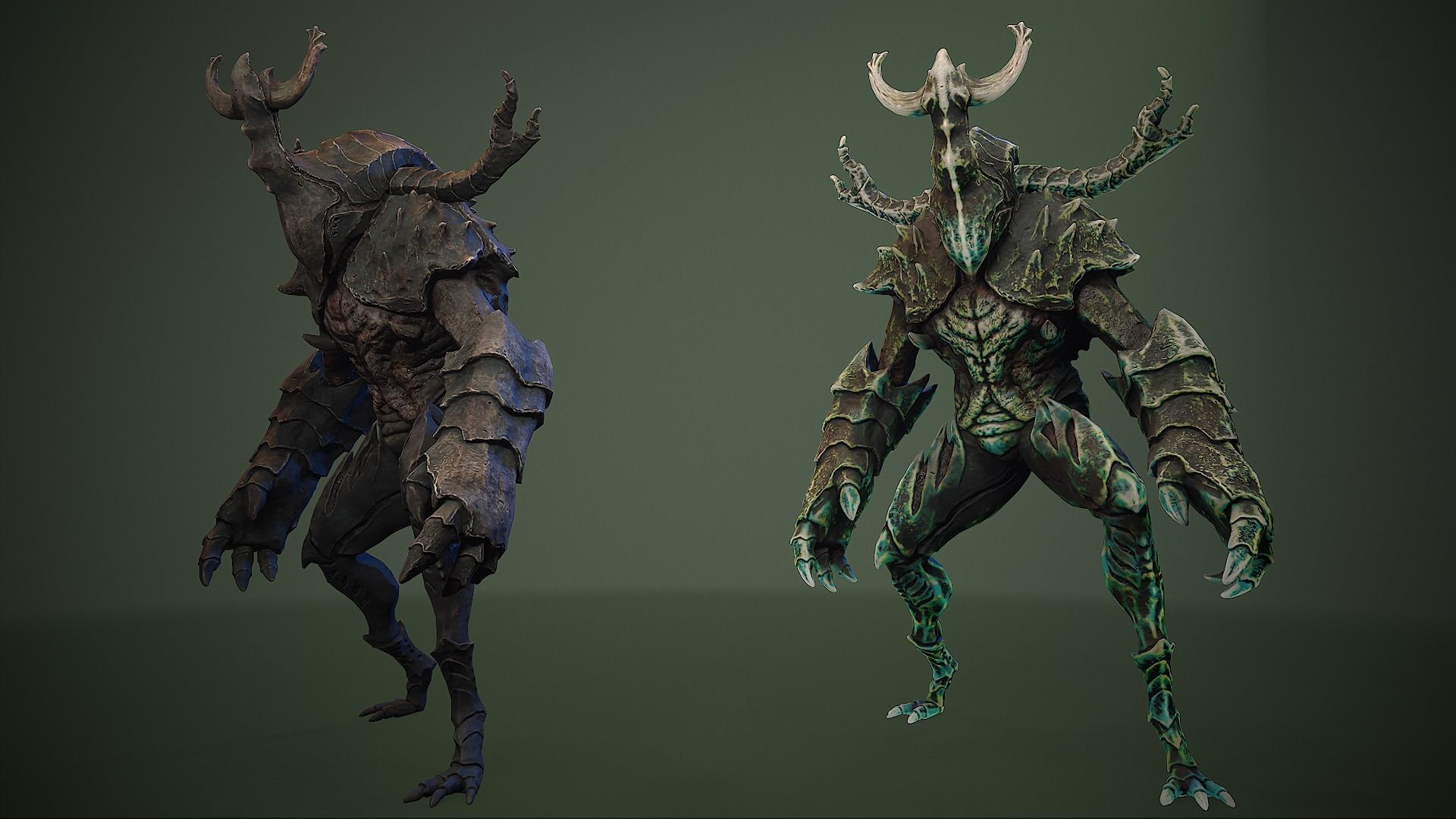 Armored Beetle 02 Low-poly 3D model_13