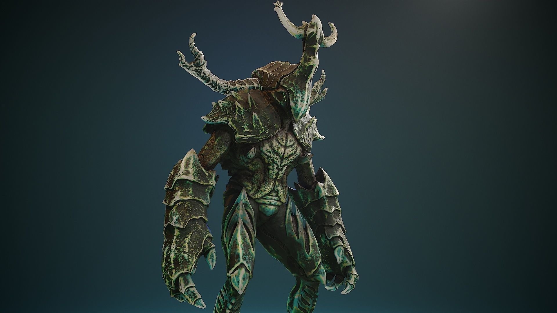 Armored Beetle 02 Low-poly 3D model_6