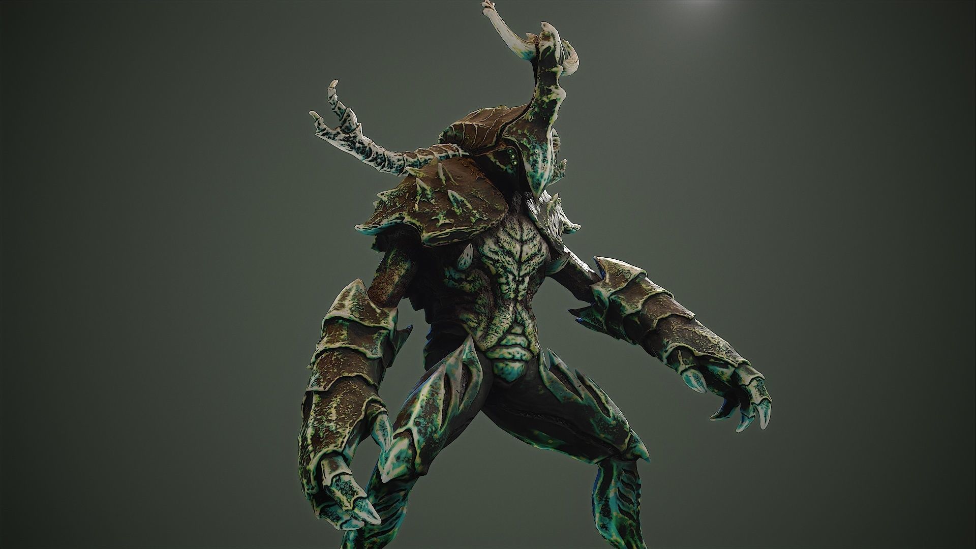 Armored Beetle 02 Low-poly 3D model_4