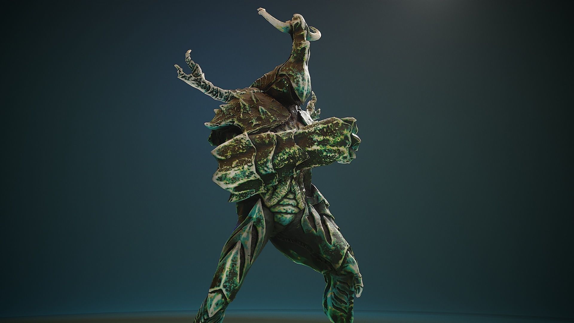 Armored Beetle 02 Low-poly 3D model_3