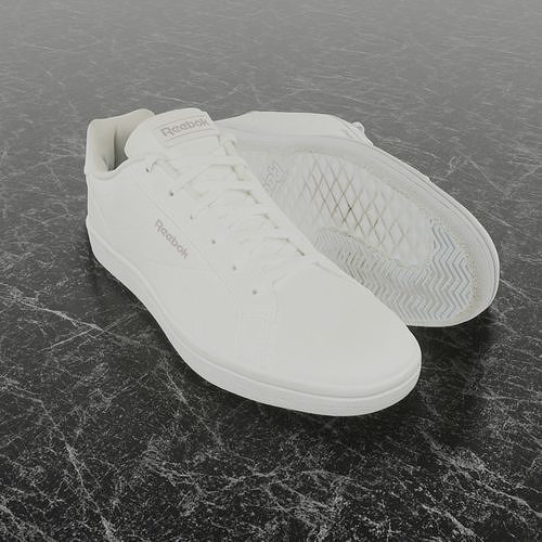REEBOK 3D SHOES - WHITE - CLASSIC  Low-poly 3D model