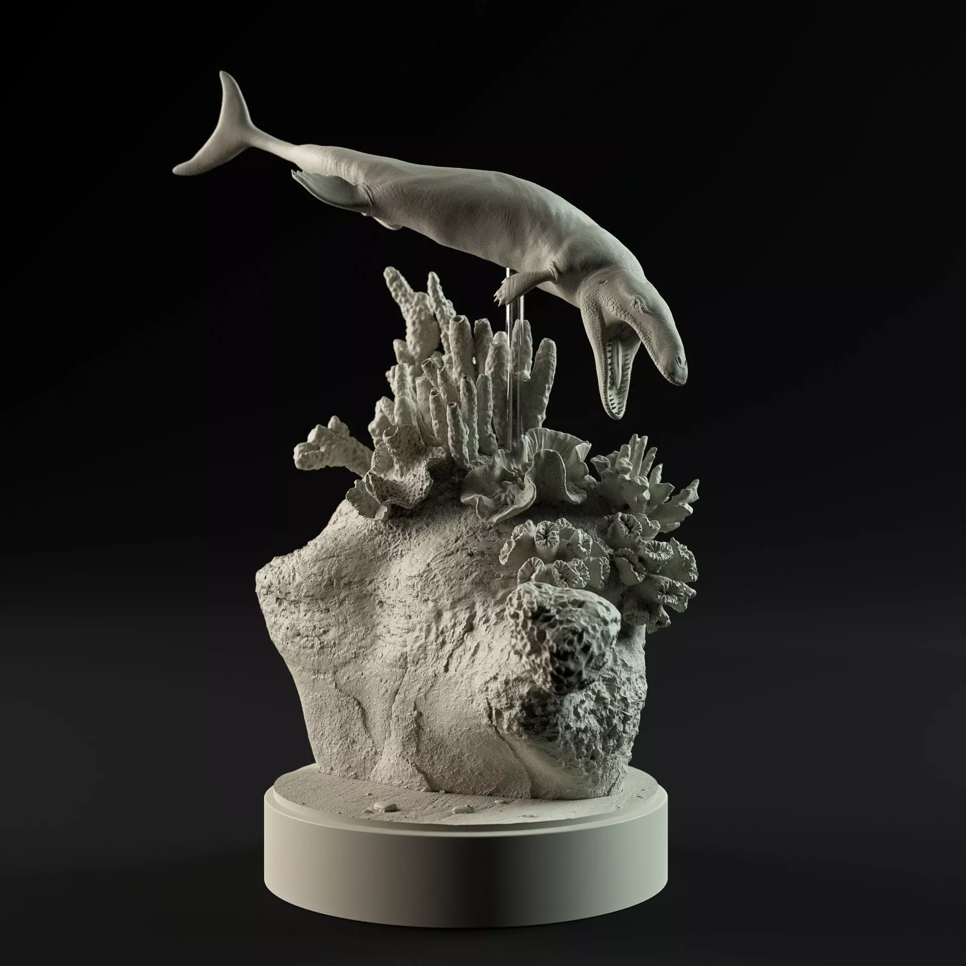 Dakosaurus 1-35 scale pre-supported 3D print model