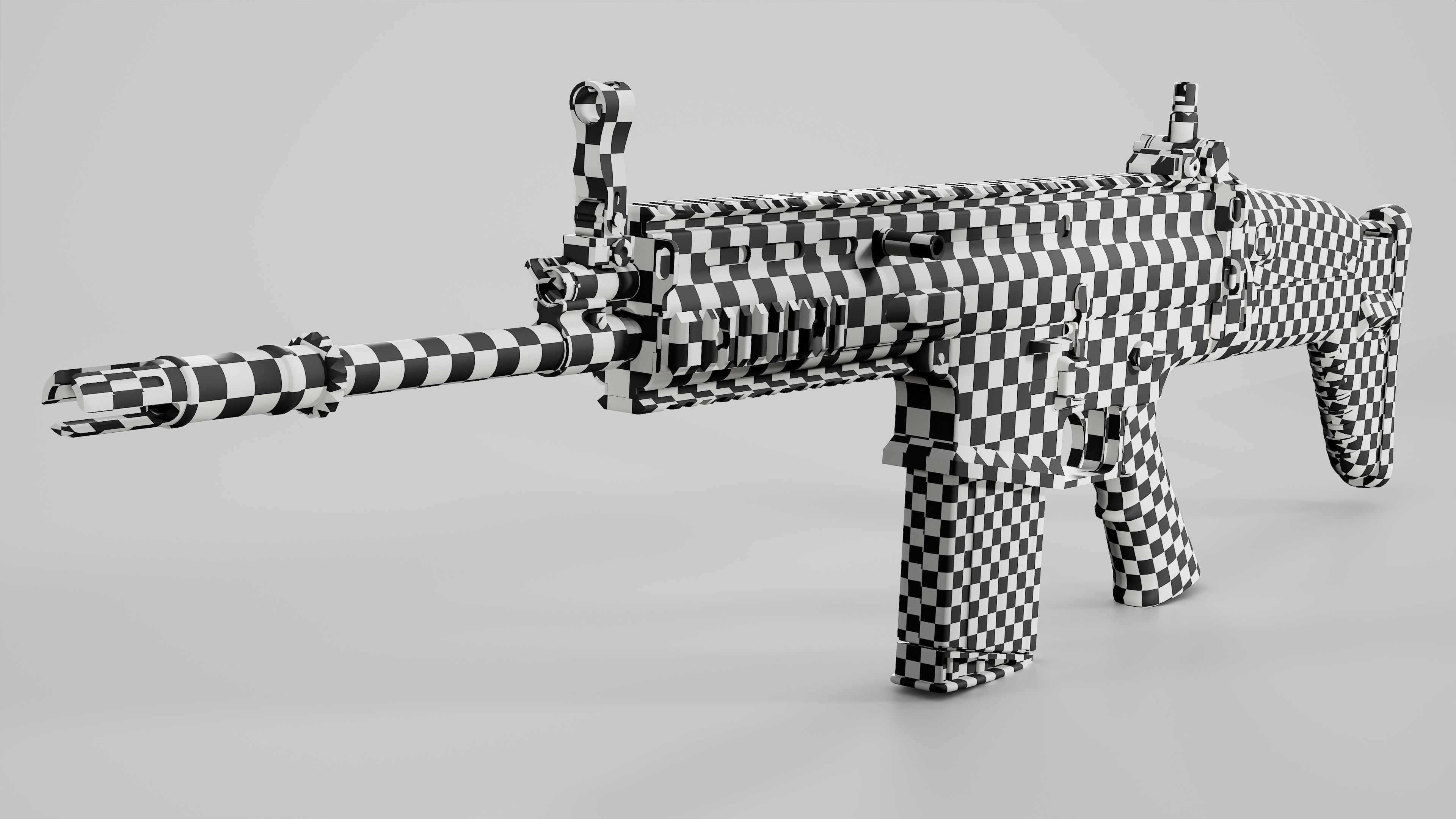 FN SCAR-H Low-poly 3D model_18