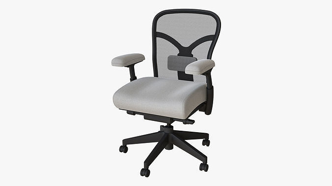 Low Back Ergonomic Office Chair 3D model 2