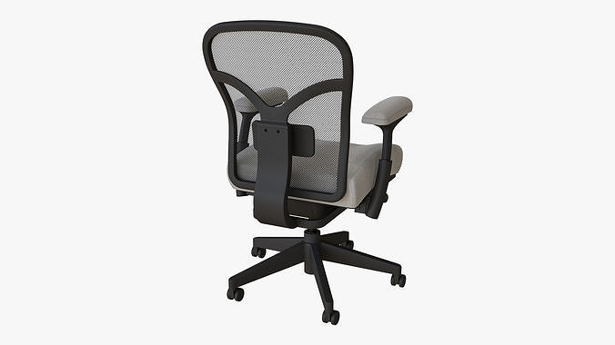 Low Back Ergonomic Office Chair 3D model 3