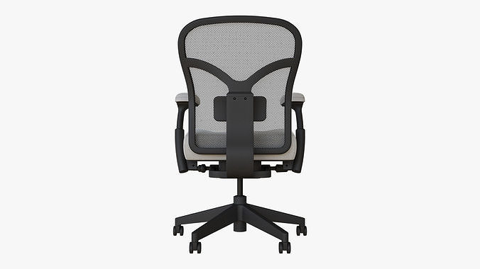 Low Back Ergonomic Office Chair 3D model 7