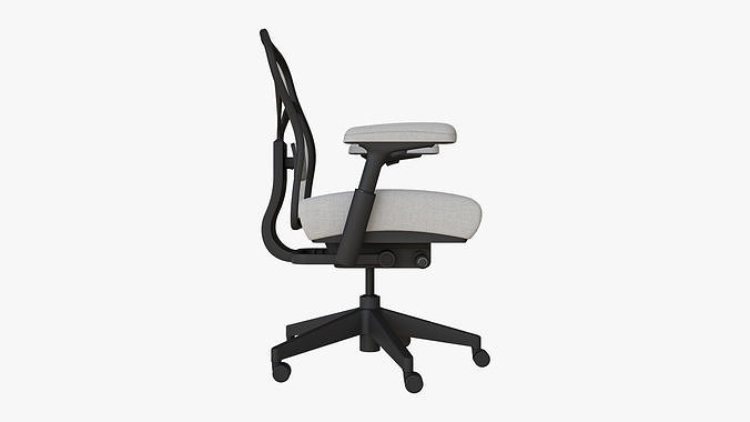 Low Back Ergonomic Office Chair 3D model 6