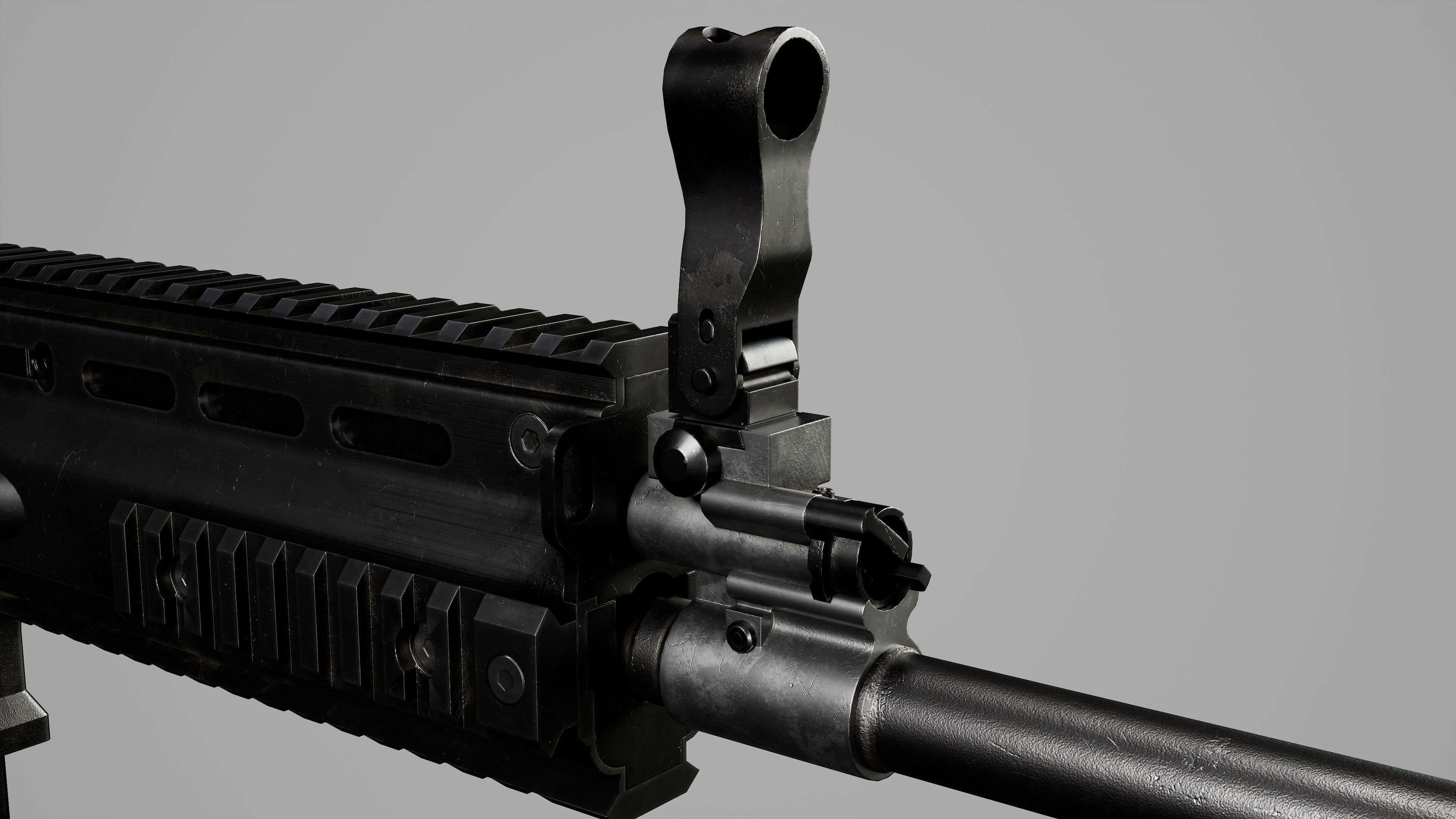 FN SCAR-H Body Kit Low-poly 3D model_17