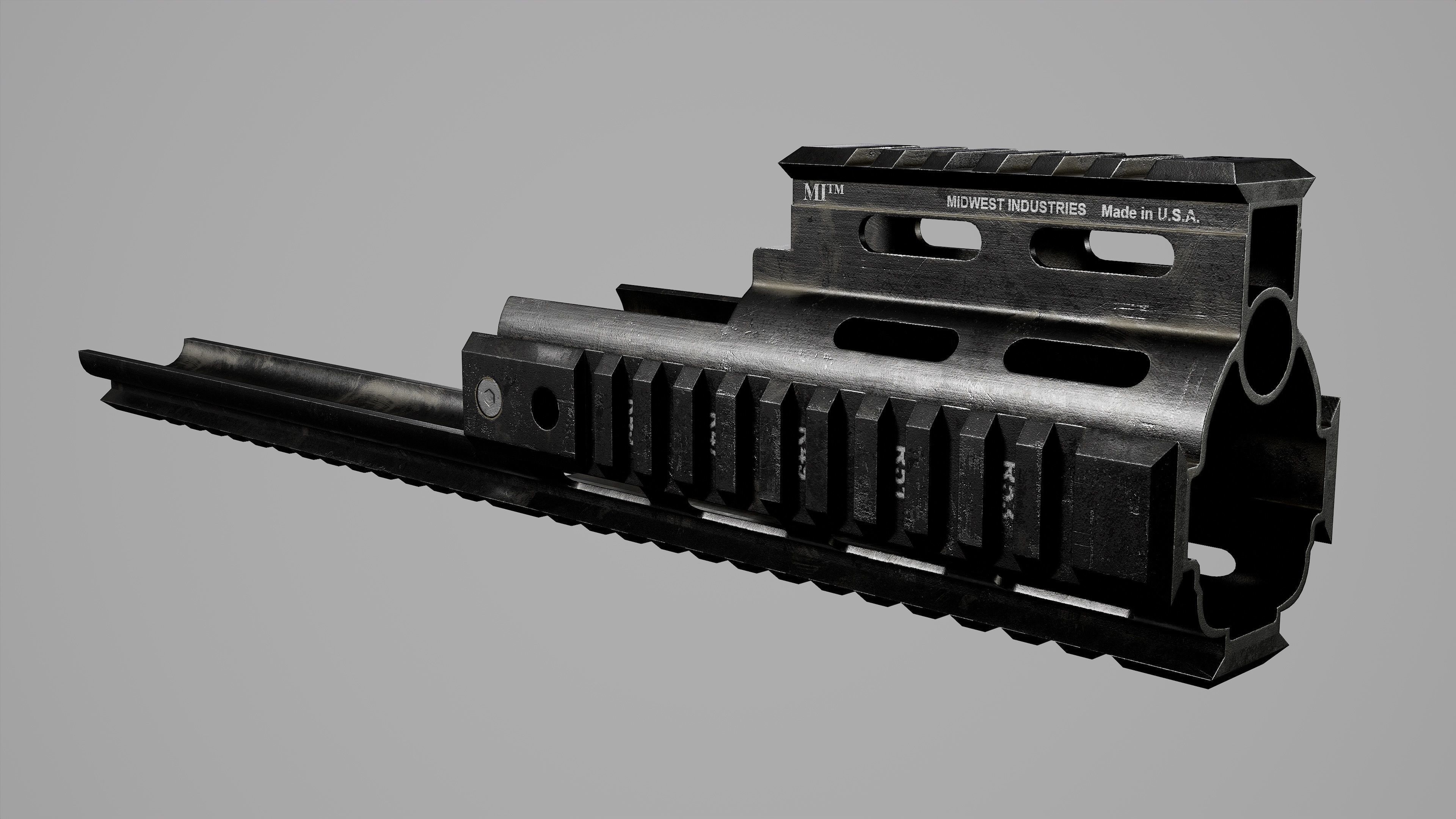 FN SCAR-H Body Kit Low-poly 3D model_20